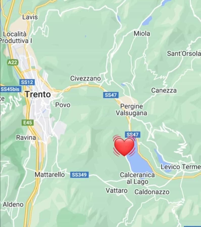 Apartamento Ca' Dei Cigni Calceranica al Lago Exterior foto